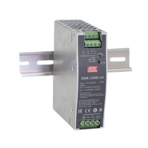 Convertidor Mean Well 16,8~33,6Vcc a 24V 10A 240W Industrial Gabinete Metalico Riel Din | DDR-240B-24