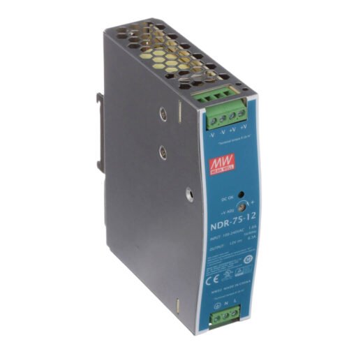 NDR75-01 Fuente Switching Mean Well 48V 1,6A 75W Industrial Riel Din | NDR-75-48