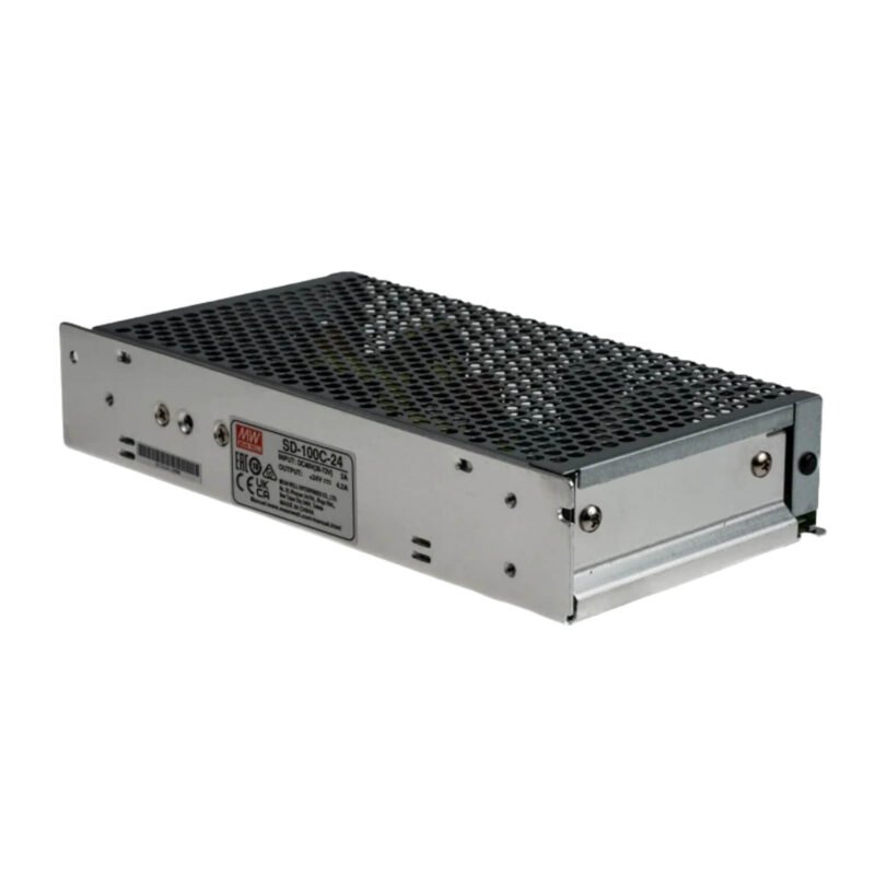 SD-100-02 Convertidor Mean Well 19~36Vcc a 12V 8,5A 100W Industrial Gabinete Metalico Modular | SD-100B-12