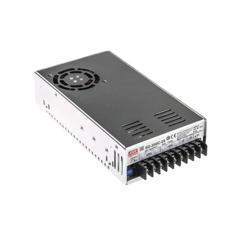 Convertidor Mean Well 36~72Vcc a 12V 27,5A 330W Industrial Gabinete Metalico Modular | SD-350C-12