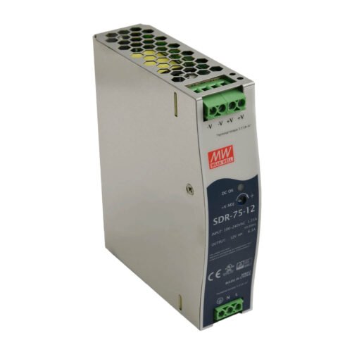 SDR75-01 Fuente Switching Mean Well 48V 1,6A 75W Industrial Riel Din | SDR-75-48