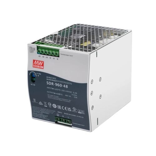 Fuente Switching Mean Well 48V 20A 960W Industrial PFC Riel Din | SDR-960-48