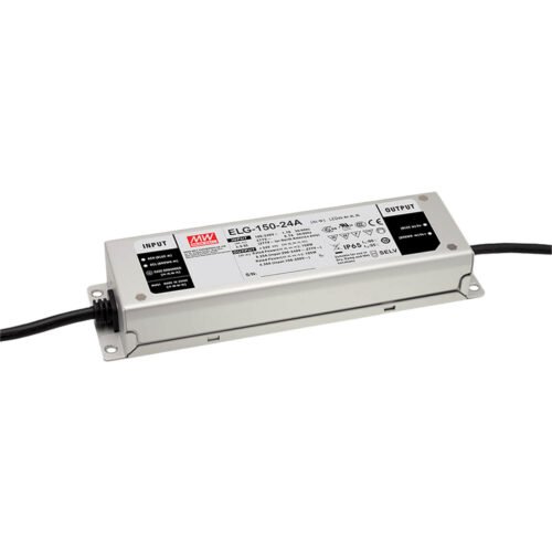 Driver LED Mean Well 12Vcc 10A 120W CV+CC 0-10V/PWM Metalico IP67 | ELG-150-12B