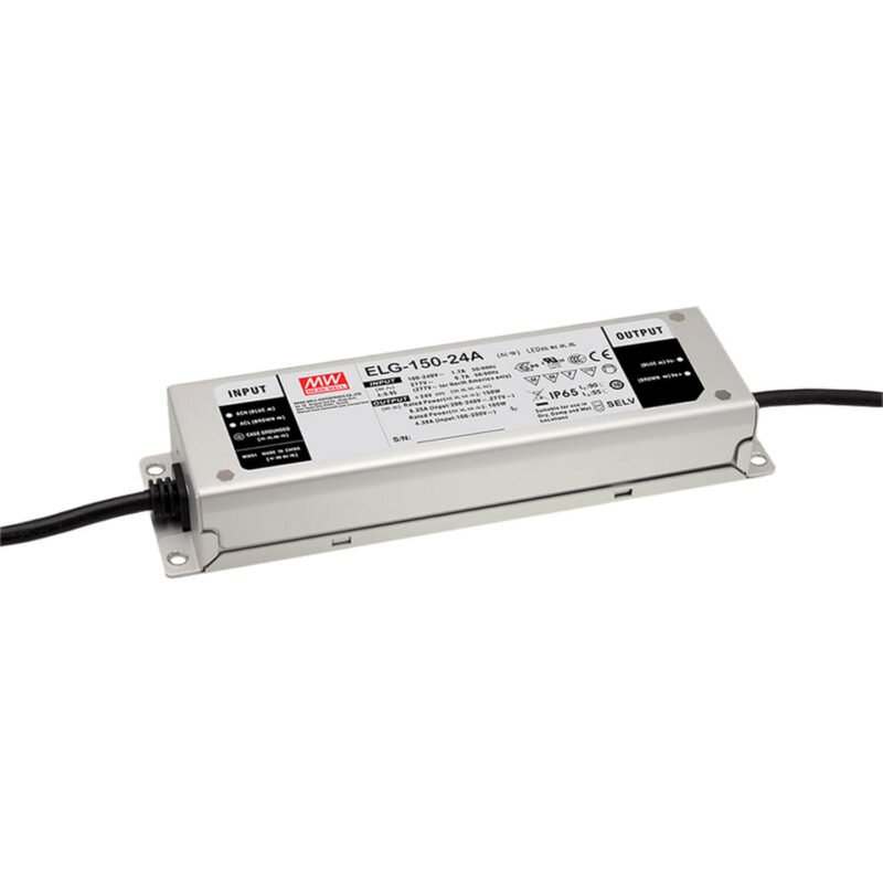 Driver LED Mean Well 12Vcc 10A 120W CV+CC DALI Metalico IP67 | ELG-150-12DA