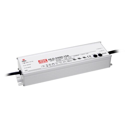 HLG-240H-01 Driver LED Mean Well 54Vcc 4.45A 240.3W CV+CC 0-10V/PWM Metalico IP67 | HLG-240H-54B
