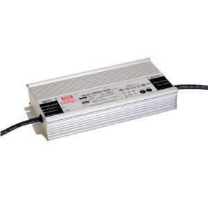 Driver LED Mean Well 24Vcc 20A 480W CV+CC Potenciometro + 0-10V/PWM Metalico IP65 | HLG-480H-24AB