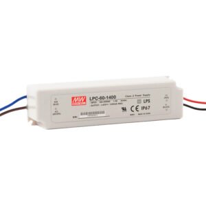 Fuente Switching Driver Led Mean Well 1750mA 101.5W CC 29-58V Plastico IP67 | LPC-100-1750