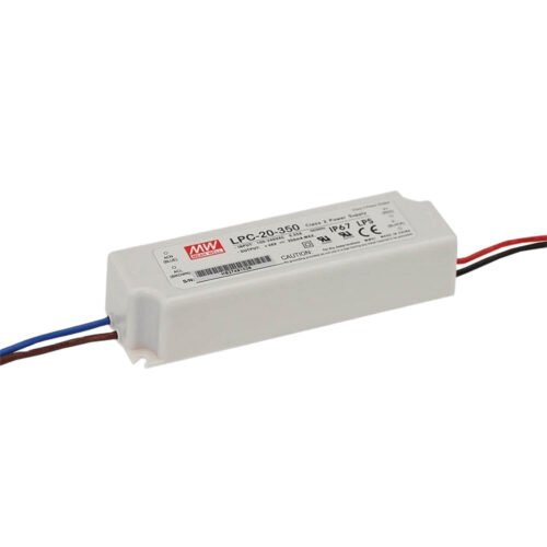 LPC-20-01 Fuente Switching Driver Led Mean Well 700mA 21W CC 9-30V Plastico IP67 | LPC-20-700
