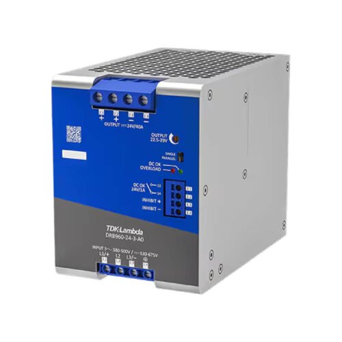 DRB9603A0-01 Fuente Switching TDK Lambda 24V 40A 960W Industrial Trifasica Riel Din Terminales Tornillo | DRB960-24-3-A0